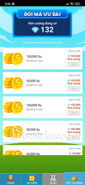 Đổi thưởng Shopee