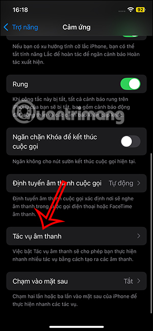 Tác vụ âm thanh trên iPhone