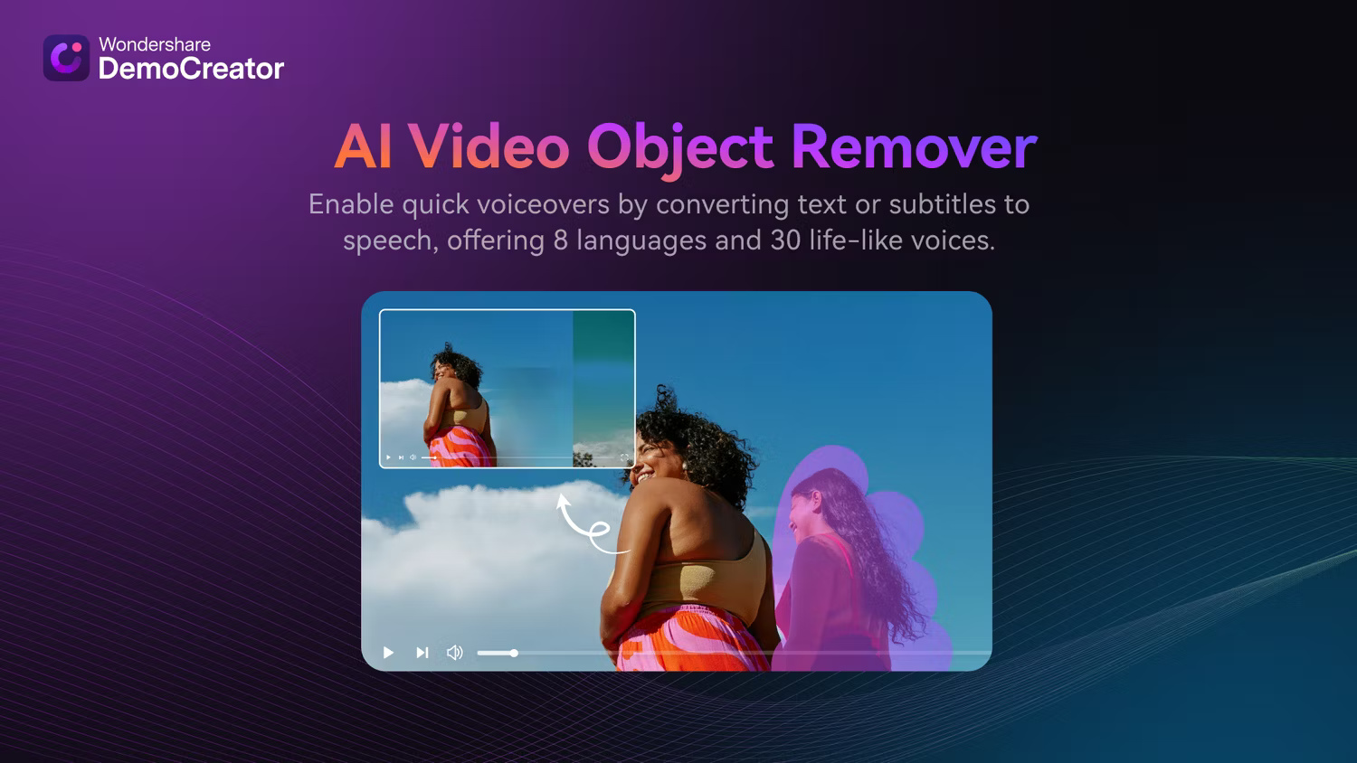 Tính năng loại bỏ đối tượng AI của DemoCreator