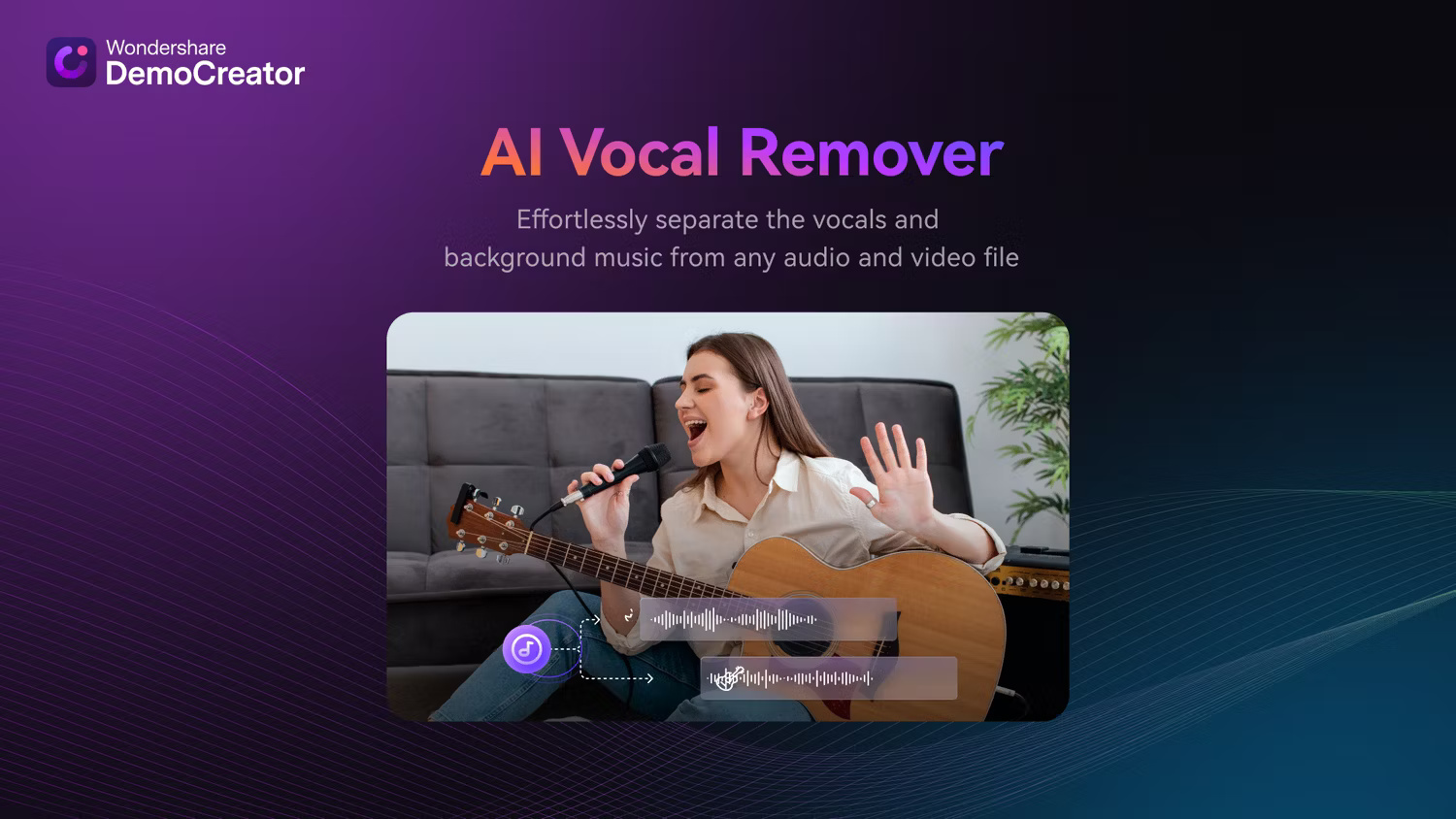 Tính năng loại bỏ giọng nói của DemoCreator AI