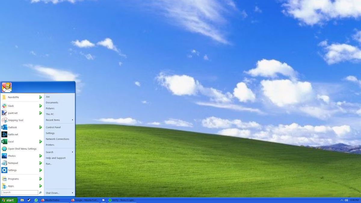 Theme Windows XP trong Windows 10