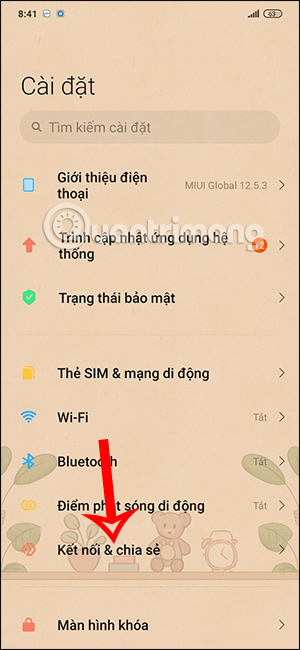 Kết nối trên điện thoại Xiaomi