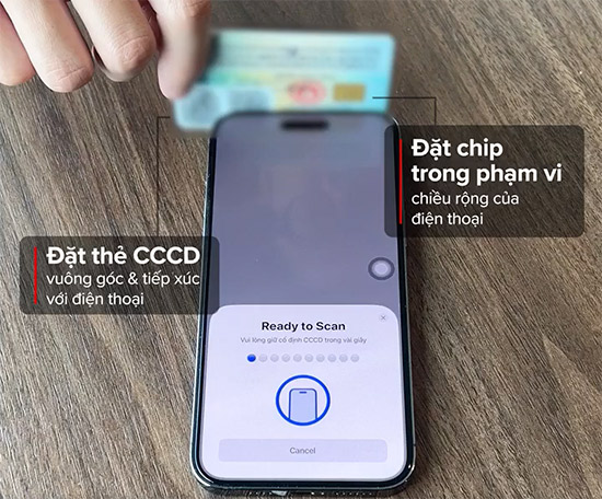 Mẹo đặt thẻ CCCD gắn chip quét NFC