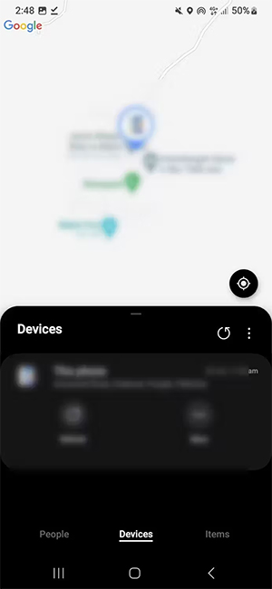 Ứng dụng Samsung Find