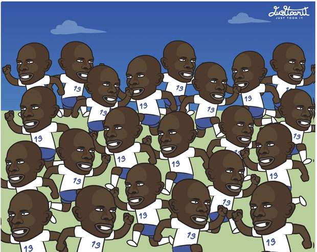 Tiền vệ Kante của đội tuyển Pháp vẫn thi đấu xuất sắc và có mặt trên khắp mặt sân dù đã 33 tuổi. (Ảnh: Just Toon It).