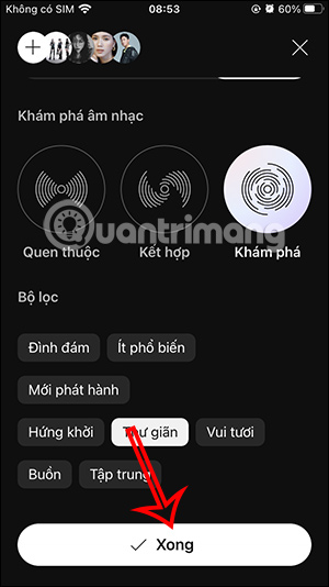 Lưu thiết lập YouTube Music radio