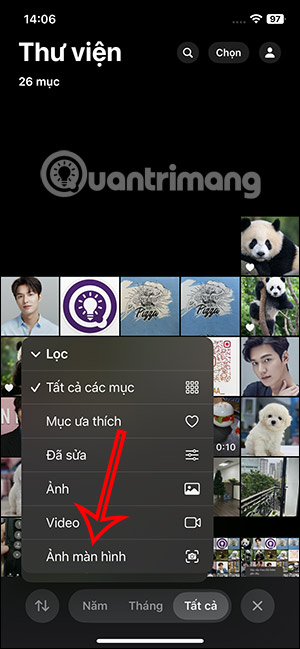 Ảnh chụp màn hình iPhone