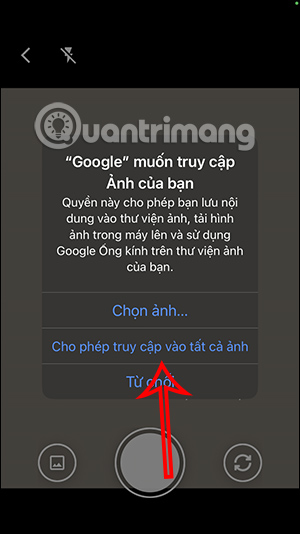 Truy cập album ảnh