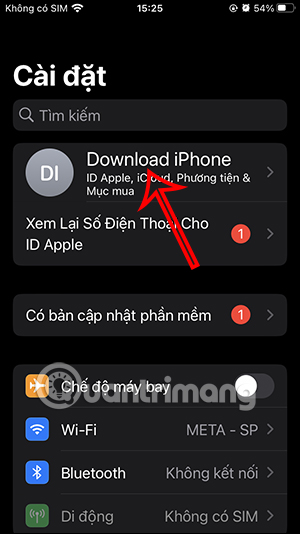 Chỉnh lưu trữ trong iPhone