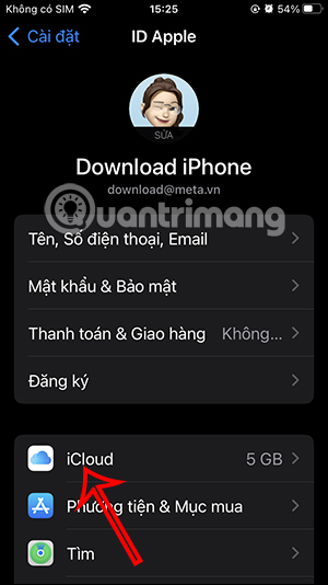 Chỉnh lưu trữ iCloud Drive