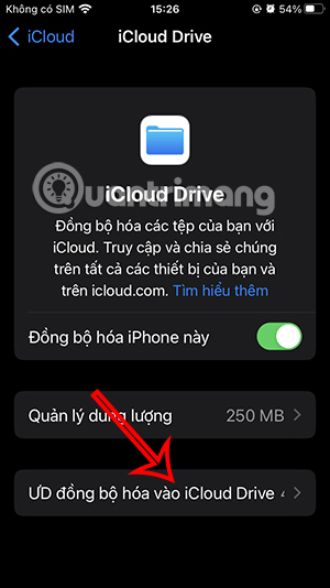 Ứng dụng đồng bộ hóa với iCloud Drive