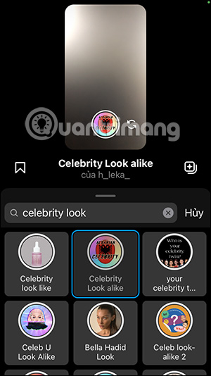 Quay video filter người nổi tiếng Instagram