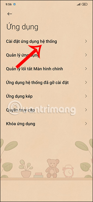 Ứng dụng hệ thống trên Android 