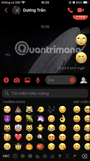 Emoji thường dùng trên iPhone 