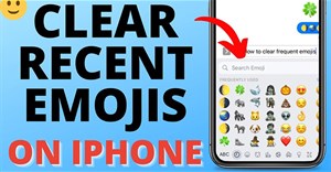 Cách xóa emoji thường dùng trong bàn phím iPhone