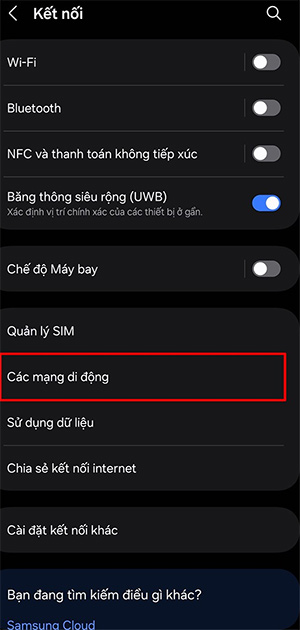 Kiểm tra kết nối trên Android