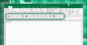 6 truy cập nhanh nên có trên Quick Access Toolbar Excel