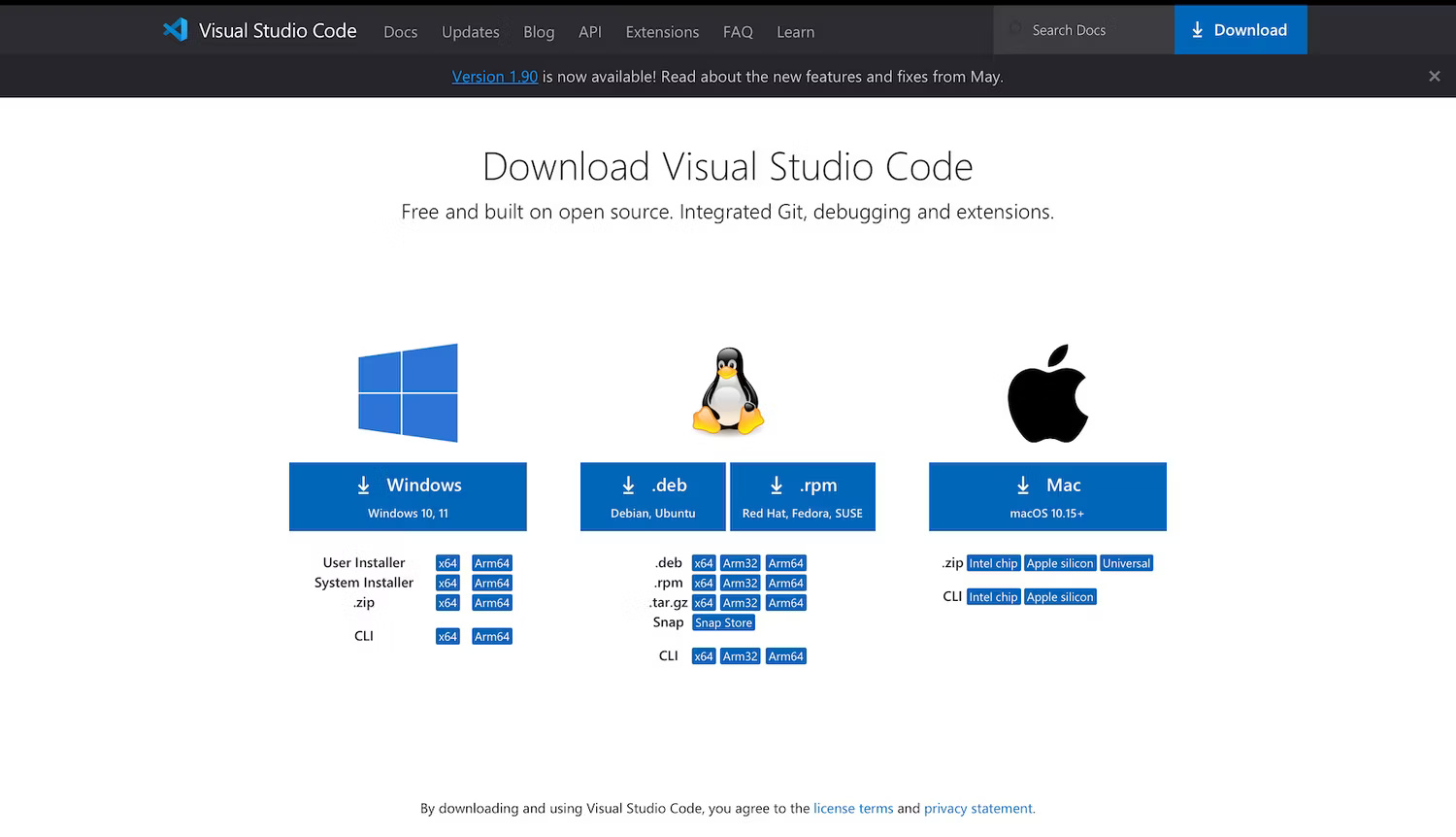 Tải xuống Visual Studio Code trên macOS