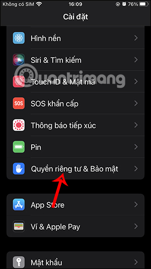 Quyền riêng tư iPhone