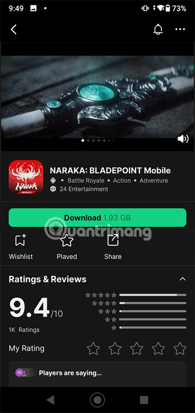 naraka bladepoint mobile
