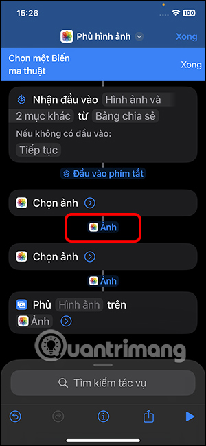 Chọn biến ma thuật 