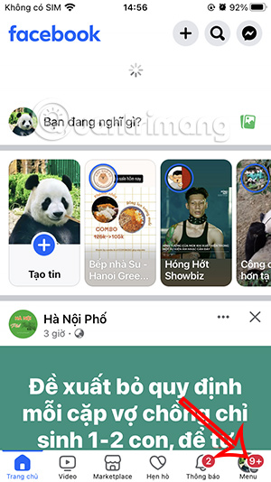 Tùy chọn Facebook