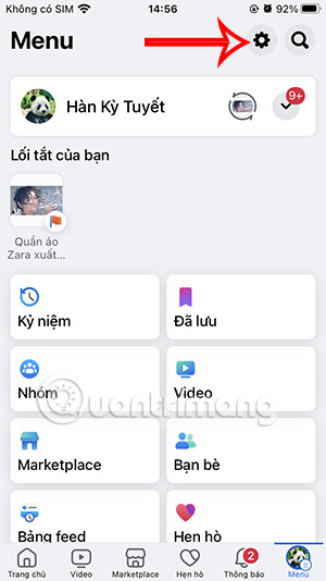 Cài đặt Facebook