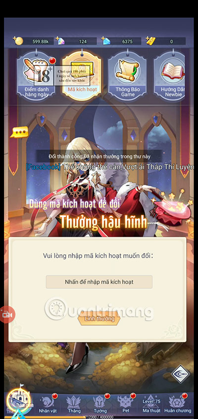 giftcode nu than vo song