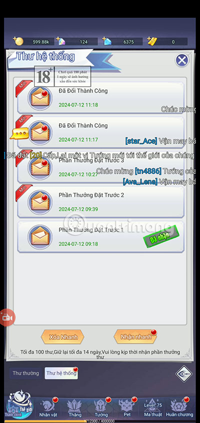code nữ thần vô song mới nhất