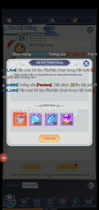 code nữ thần vô song mới