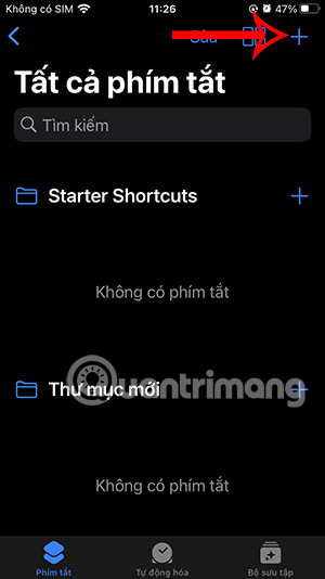 Thêm phím tắt trên iPhone 