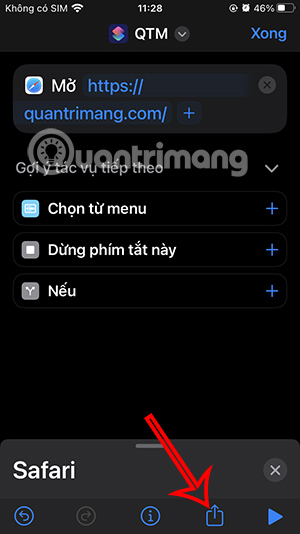 Chia sẻ phím tắt