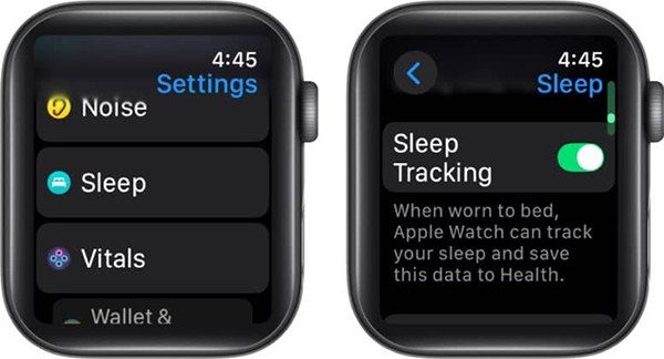 Kích hoạt lại theo dõi giấc ngủ trên Apple Watch