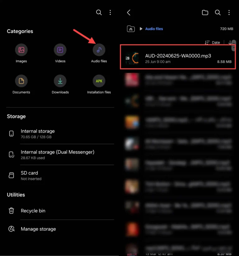 Tin nhắn âm thanh tải trên WhatsApp