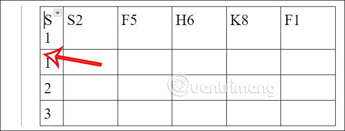 Chỉnh kích thước bảng Google Docs