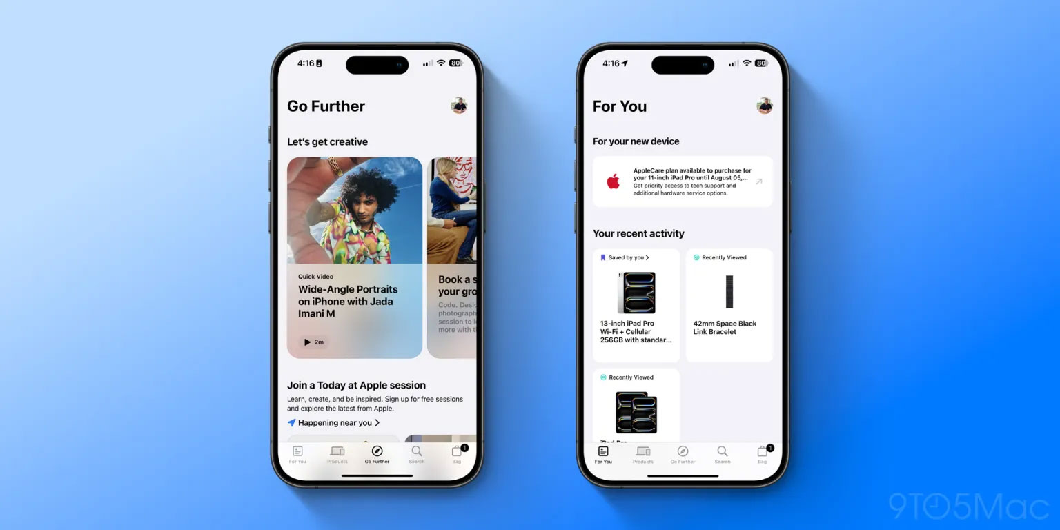 Ứng dụng Apple Store mới