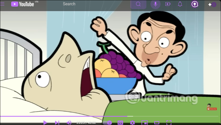 Giao diện xem video YouTube mới