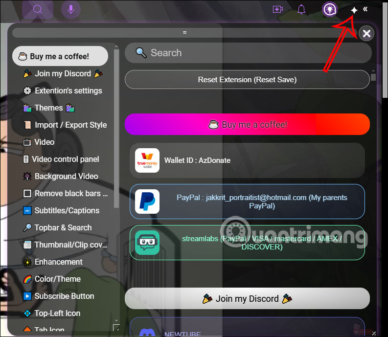 Tùy chỉnh giao diện YouTube