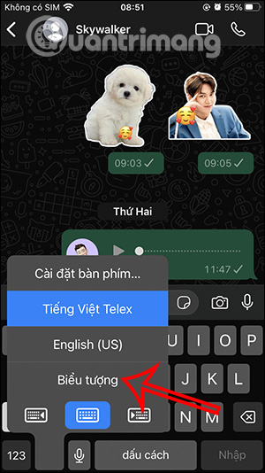 Bàn phím Biểu tượng