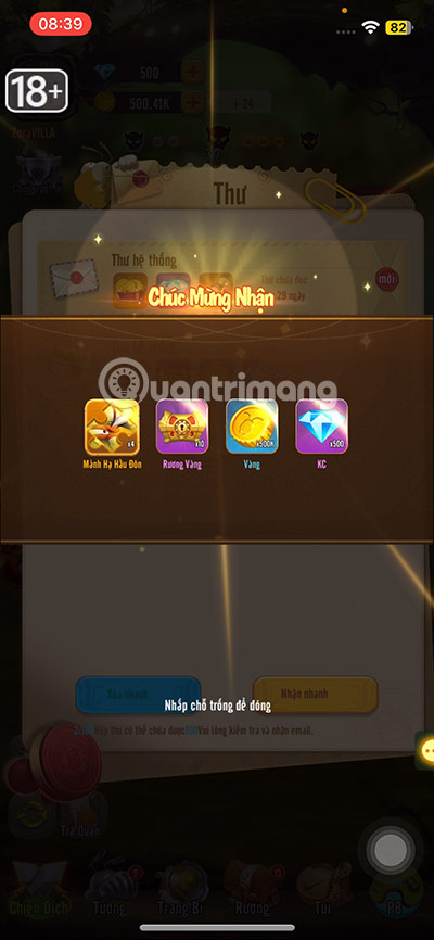 nhập code kiến vương 3q