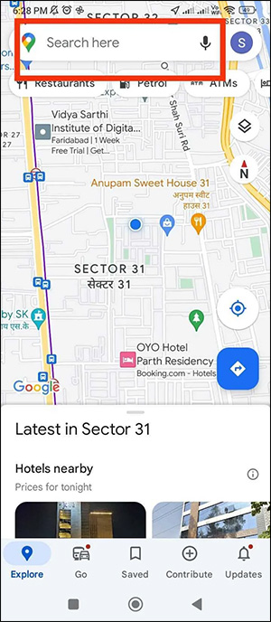 Tìm vị trí trên Google Maps