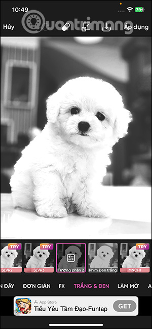Ảnh đen trắng cho PicsArt