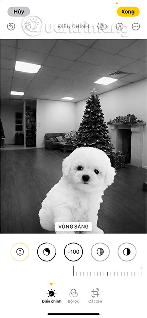 Chỉnh vùng sáng cho ảnh