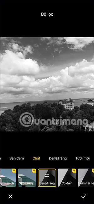 Tạo ảnh đen trắng trên Xiaomi