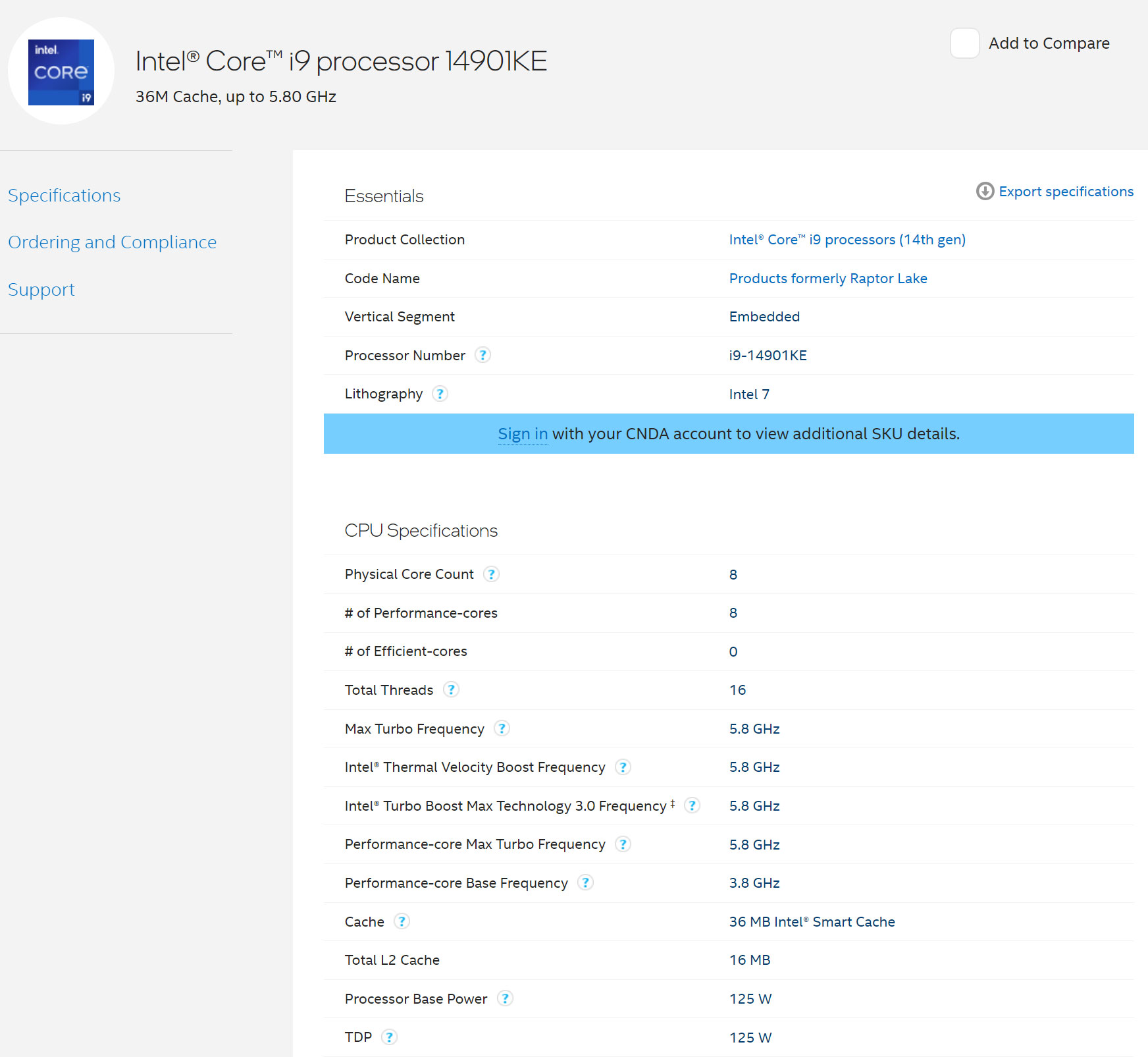 Core i9-14901KE
