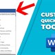 Hướng dẫn tùy chỉnh Quick Access Toolbar Word