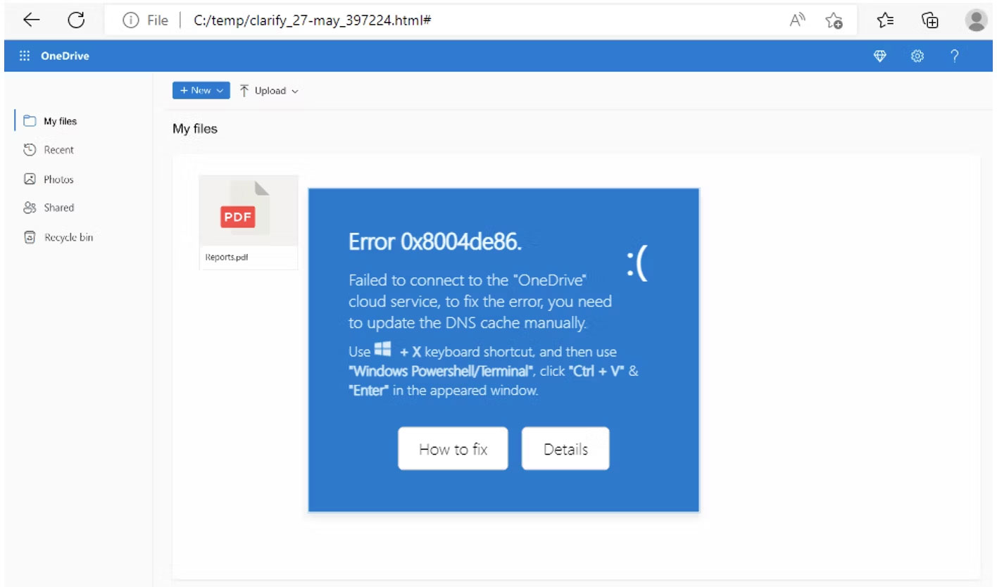 Cảnh báo PowerShell giả mạo độc hại