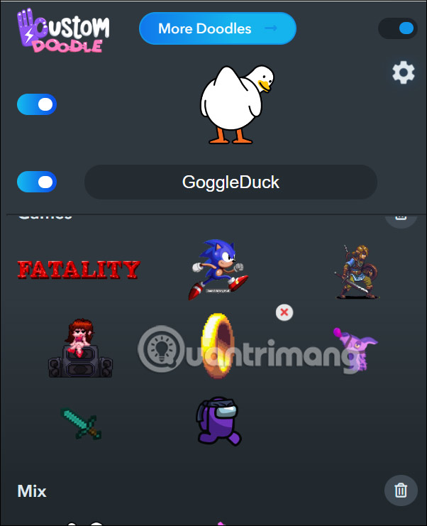 Chọn biểu tượng logo Google New Tab 