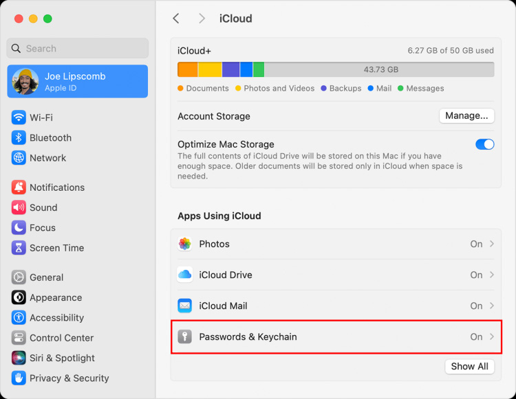 Bật đồng bộ mật khẩu trên máy Mac