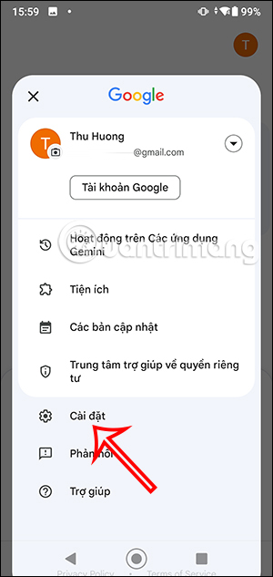 Cài đặt Gemini